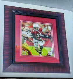 ARIZONA CARDINALS BEANIE WELLS AUTOGRAPHED FRAMED PHOTO