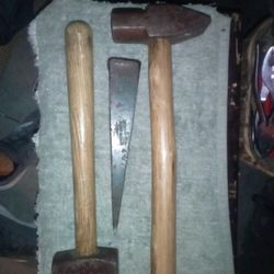 3lb. Hammer, 2lb Hammer, 9 In. Wedge $25