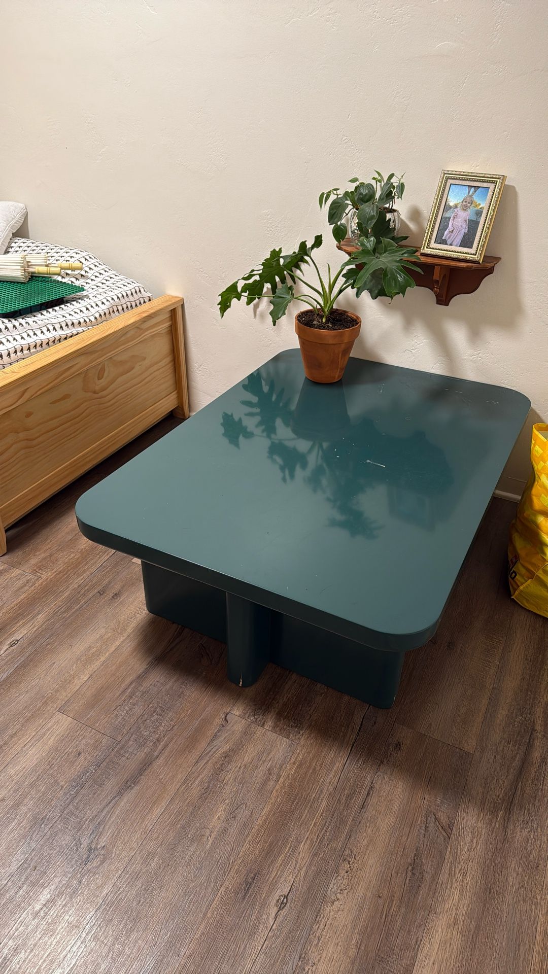 Anthropologie Coffee Table (teal)