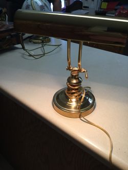 Brass desk lamp. Green Bay Wisconsin.