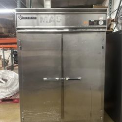 Commercial 2-Door Stainless Steel Reach-In Cooler – Works Great