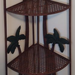 Rare  Freestanding Corner Shelf 