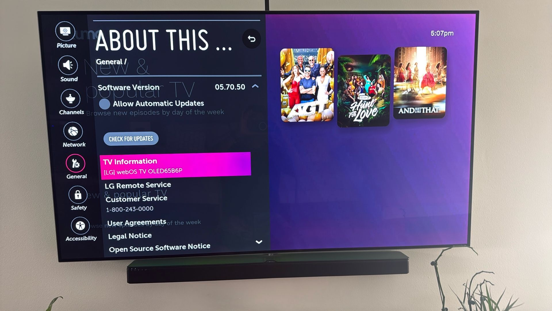LG 65 “OLED