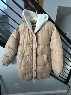 Women long warm jacket small