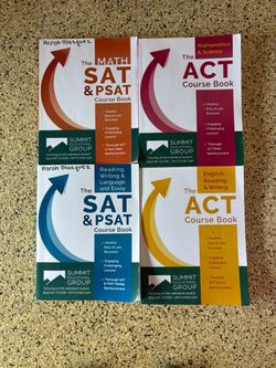 Summit Educational Group SAT & ACT Course Books Set of 4
