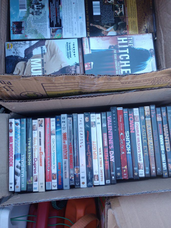 DVDs Two Boxes Full Over 100 DVDs 40 Obo