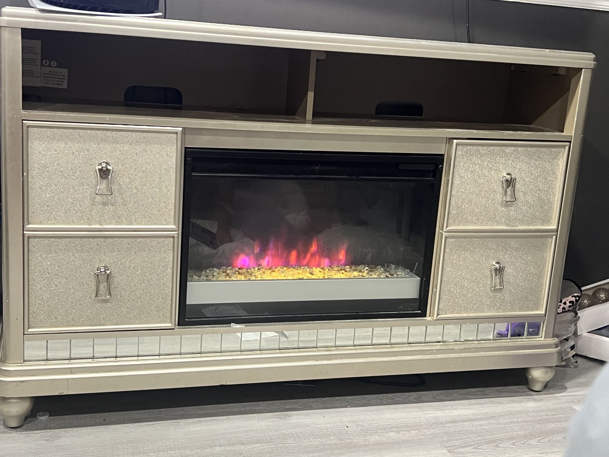 Tv Stand Electric Fire Place