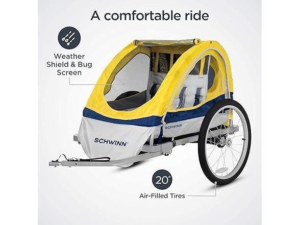 Schwinn 2 Seat Echo Child Bike Trailer NEW IN BOX