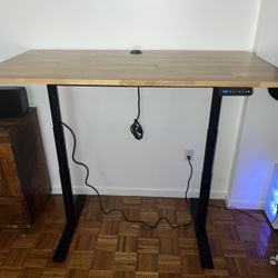 Oak Automatic Standing Desk