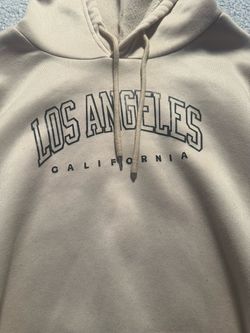 Men’s Los Angeles California Hoodie - Beige - Size:L