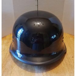 Adult FLY Racing 9mm German Motorcycle Helmet. Gloss Black.XL