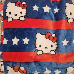 Hello Kitty, 4th of July Blanket 