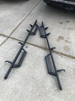 Running boards for a 2025 Tacoma, and ladder brackets.
