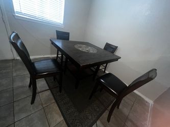Tall table and chairs