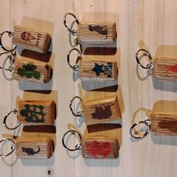 Handcrafted Wooden Keychains