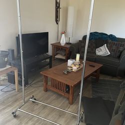 Metal Rolling Clothing Rack