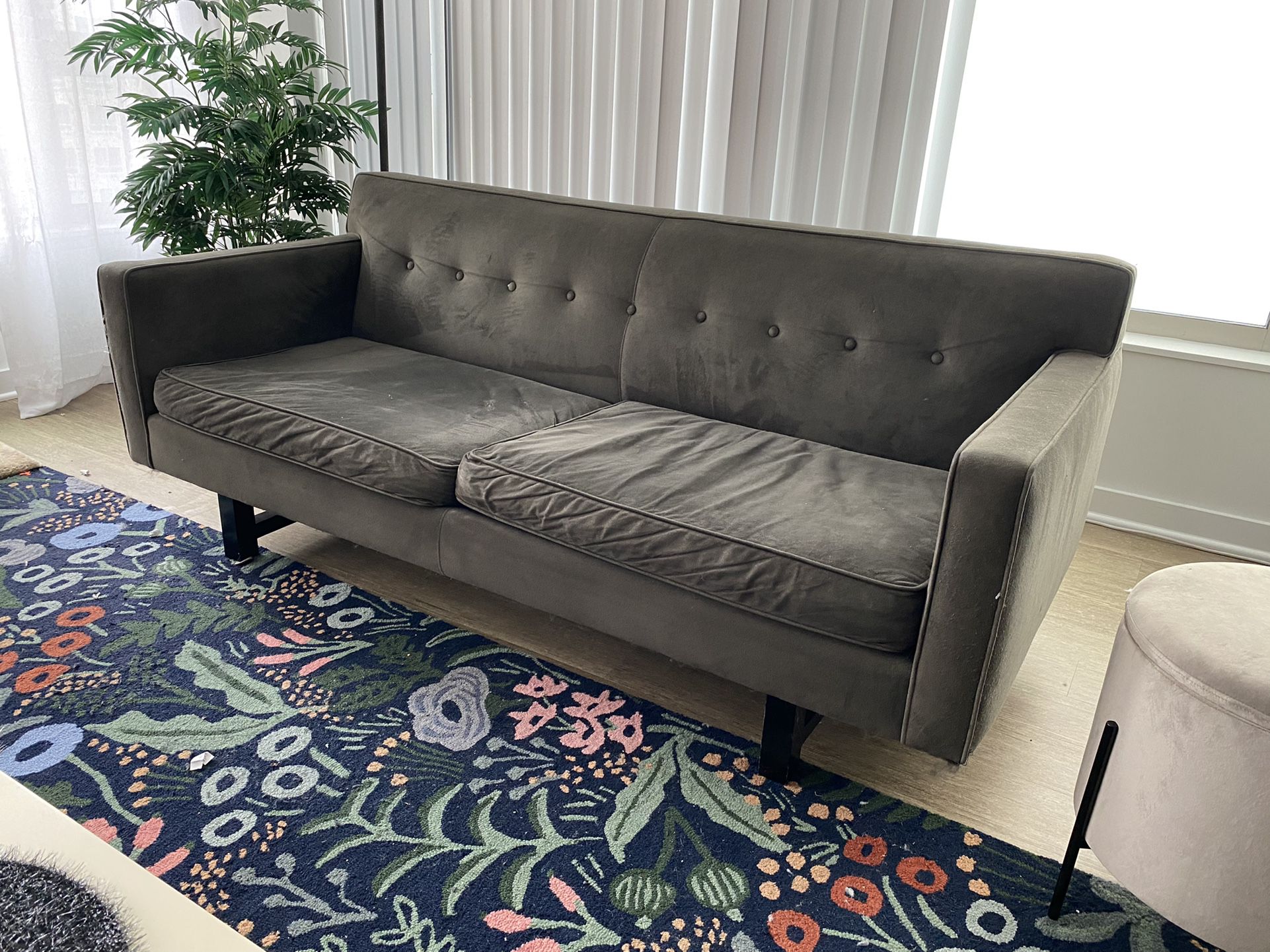 FREE - 75” Gray Room and Board Couch 