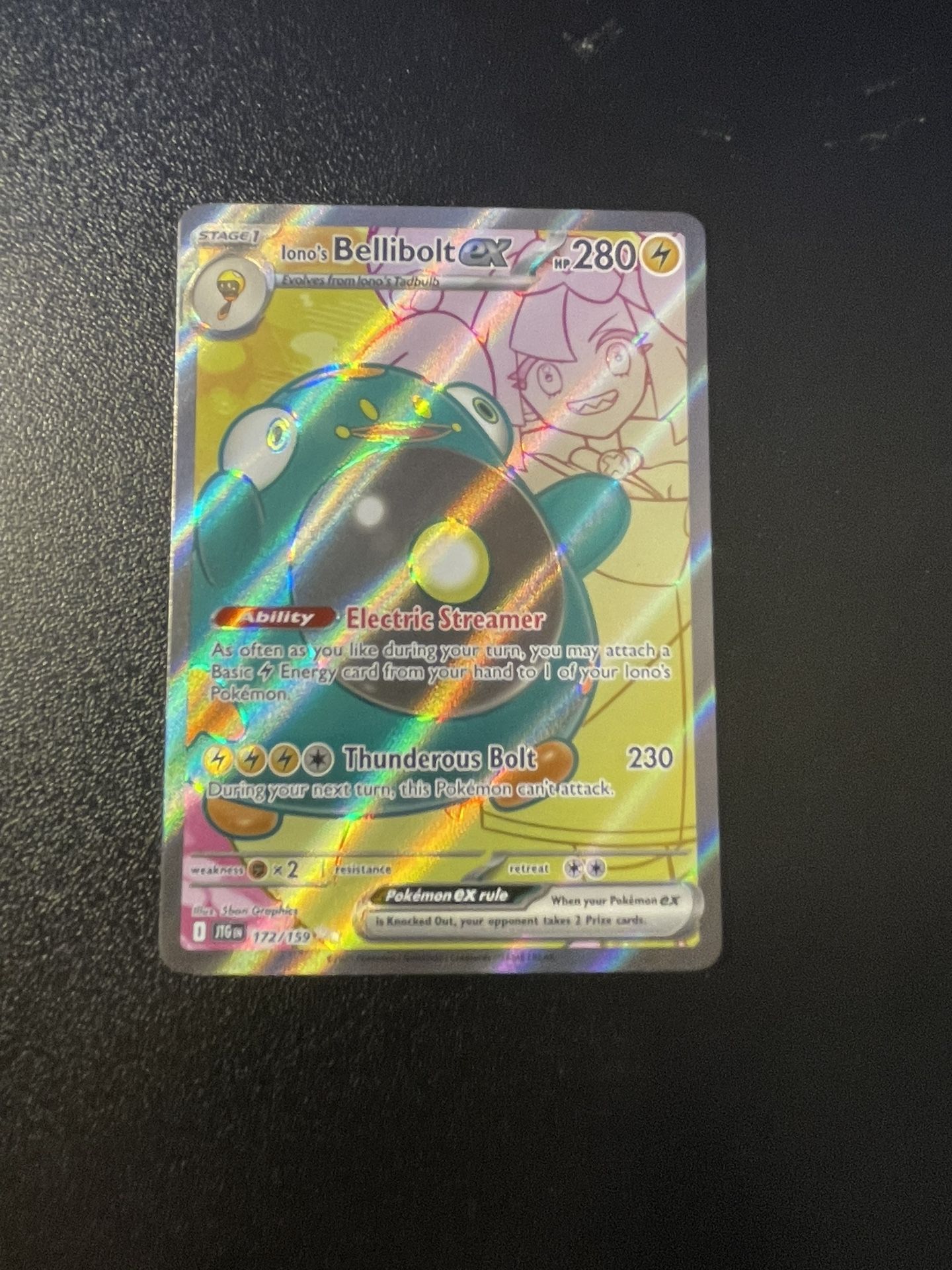 Lonos Bellibolt Ex Pokemon Card