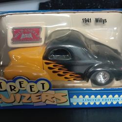 Vintage street Cruizers  1941 Willys diecast 1:24 Scale new in Original box