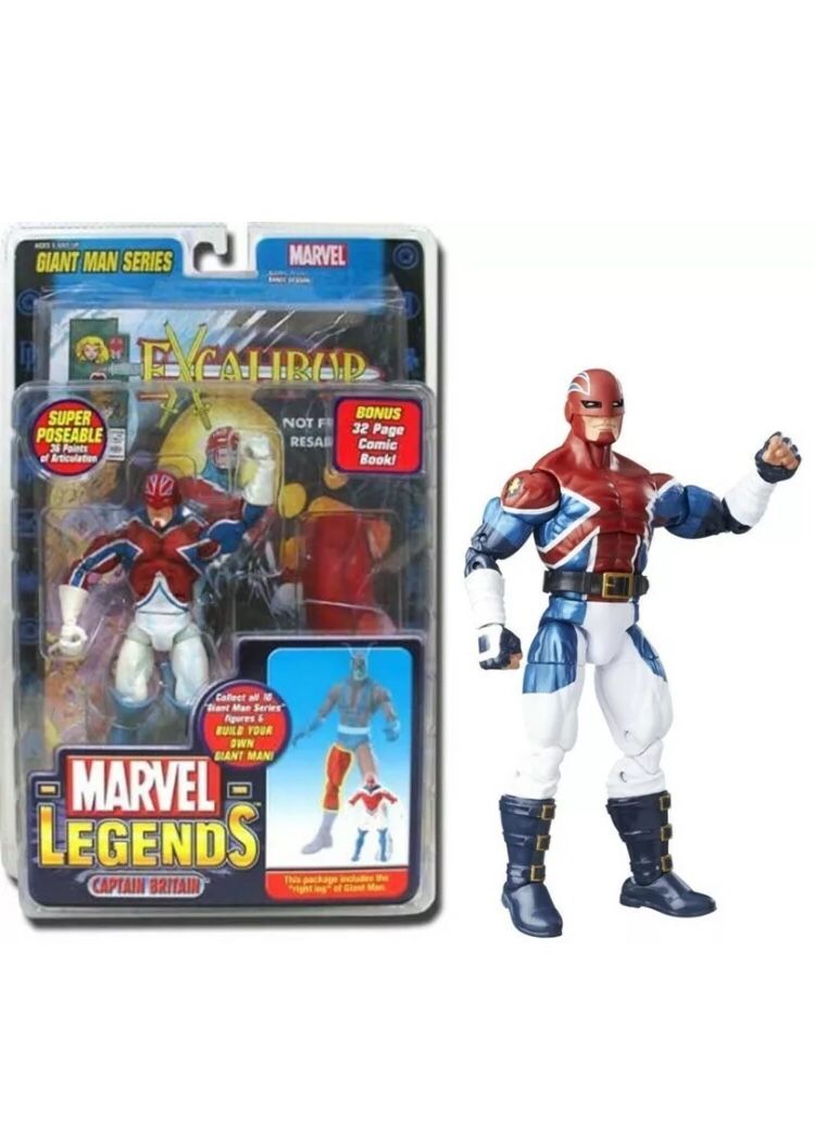 2006 Marvel Legends Captain Britain 6” Action Figure