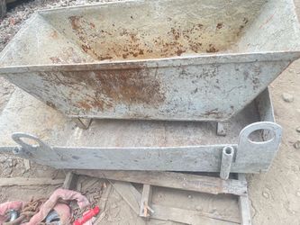 Concrete skid buckets, half inch solid steel