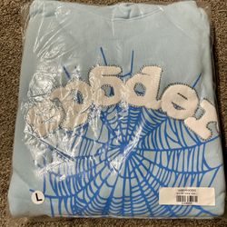 Sky Blue Sp5der Hoodie