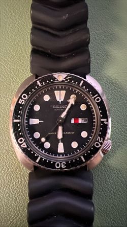 Vintage April 1982 Seiko Turtle Diver 6309 Automatic Men's Watch Runs Well