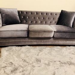 NEW Beautiful Valet Grey Couch $800 Rarely sat on