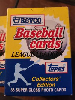 Lot Of 15 Boxes

1988 TOPPS REVCO BASEBALL LEAGUE LEADERS 33 CARDS SET

