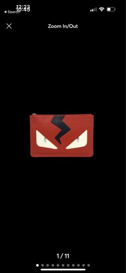 Authentic Fendi clutch- monster