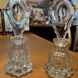 Two L.E. Smith Perfume Bottles