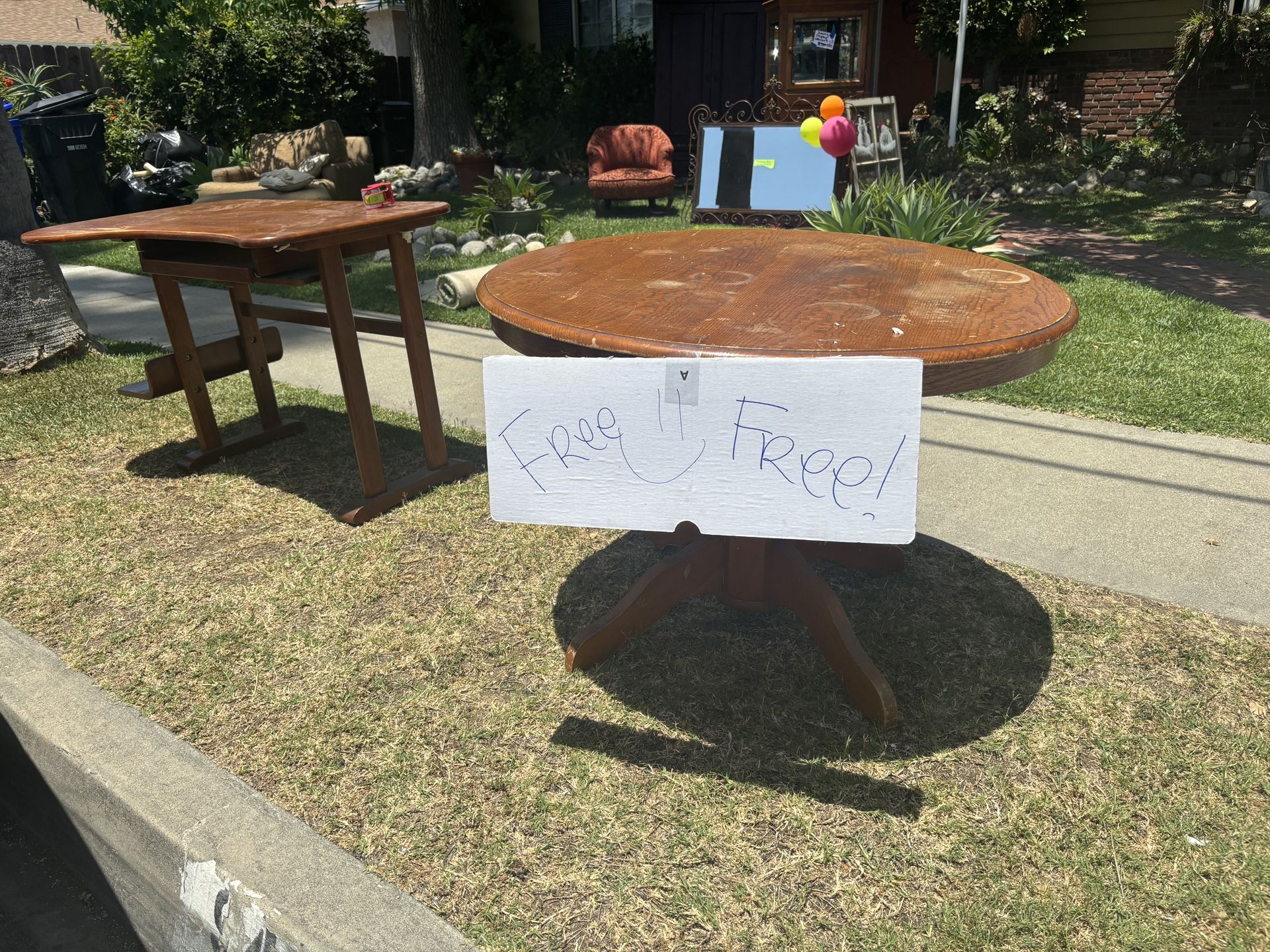 Free Table And Desk- Curb Alert