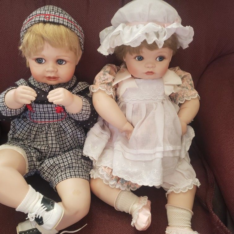Porcelain Dolls Andrew And Jessica 