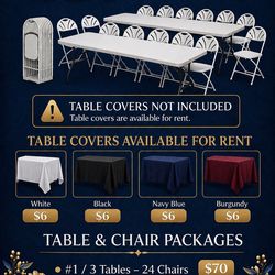 Tables & Chairs 🎈🎈🎈🎈