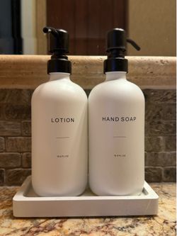 Hand soap and lotion ceramics