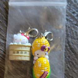 2 Hello Kitty Sanrio Charms