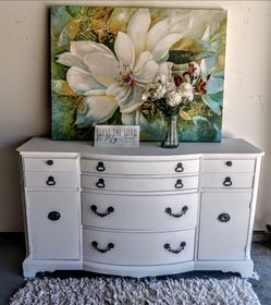Vintage Mahogany Farmhouse Buffet By Bernhardt