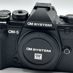 *NEW OPEN BOX* OM SYSTEM  OLYMPUS OM-5 Mirrorless Camera - Black 