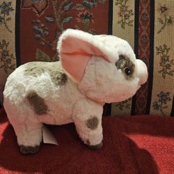 DISNEY  MOANA " PUA " THE PIG 10"  SOFT  STUFFED  PLUSH  ANIMAL TOY 