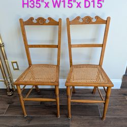 Antique Caned Chairs