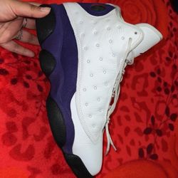 Jordan 13 White/Court Purple 
