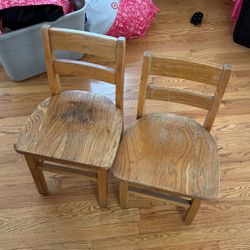 Small Wooden Kids Chairs 