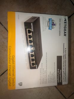 Netgear 300 switch series 8 port Gigabit Ethernet
