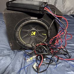12 inch kicker sub With Amp