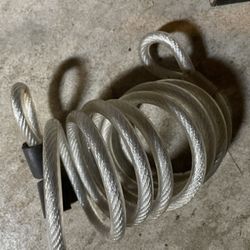 Master Lock Outdoor Security Hook Lock + Steel Wire Cable Kit | Durable and Reliable We are selling a set of well-preserved Master Lock lock combinati