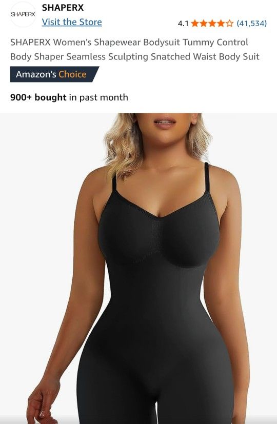 New in package. SHAPERX women's shapeware bodysuit.