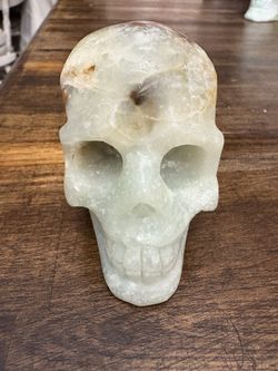 Amazonite Carved Crystal Skull