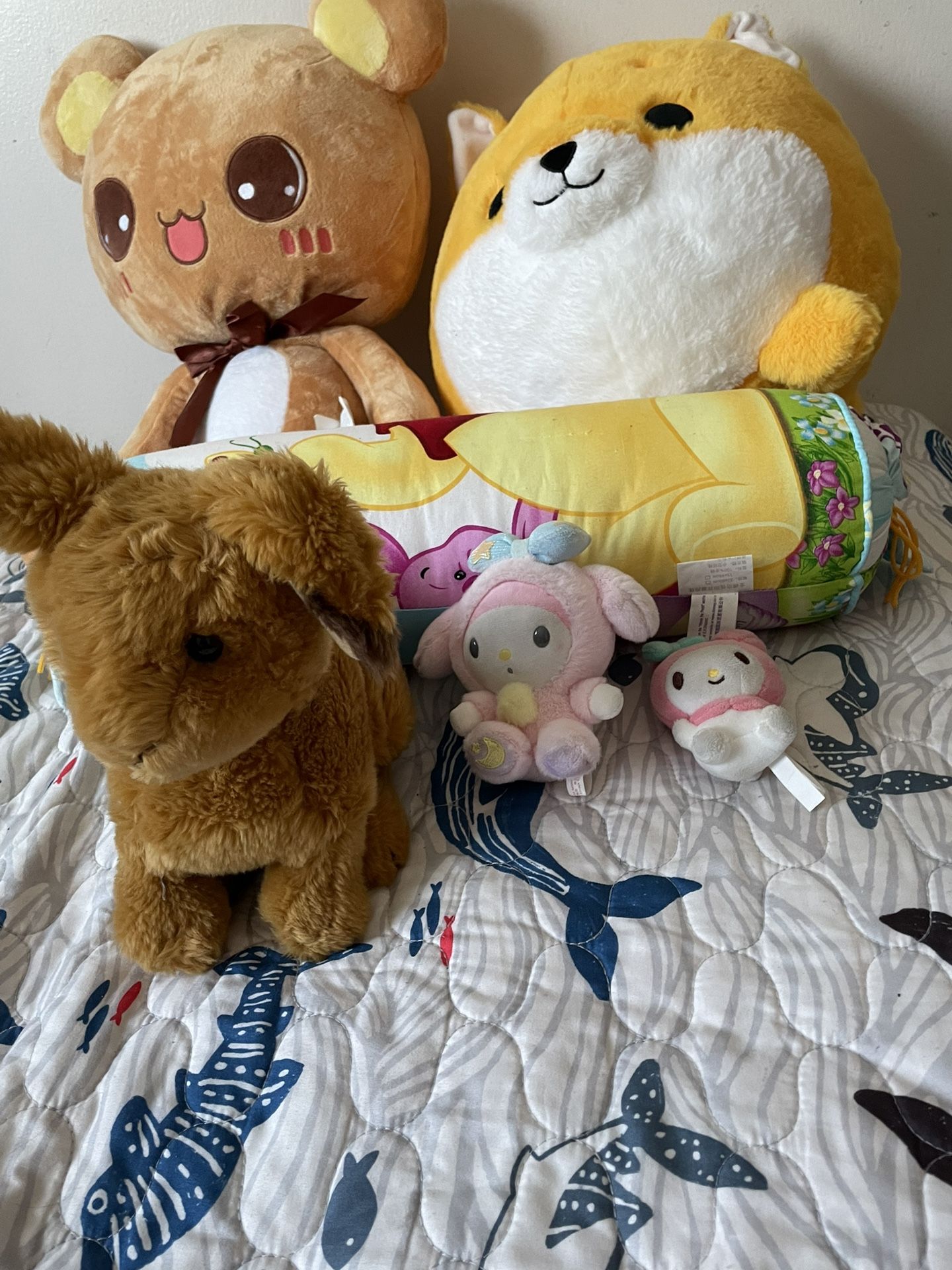 Stuffed Figurine And Animals New