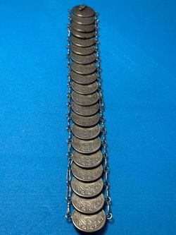 Vintage Mexican 2 Centavo Coin Bracelet