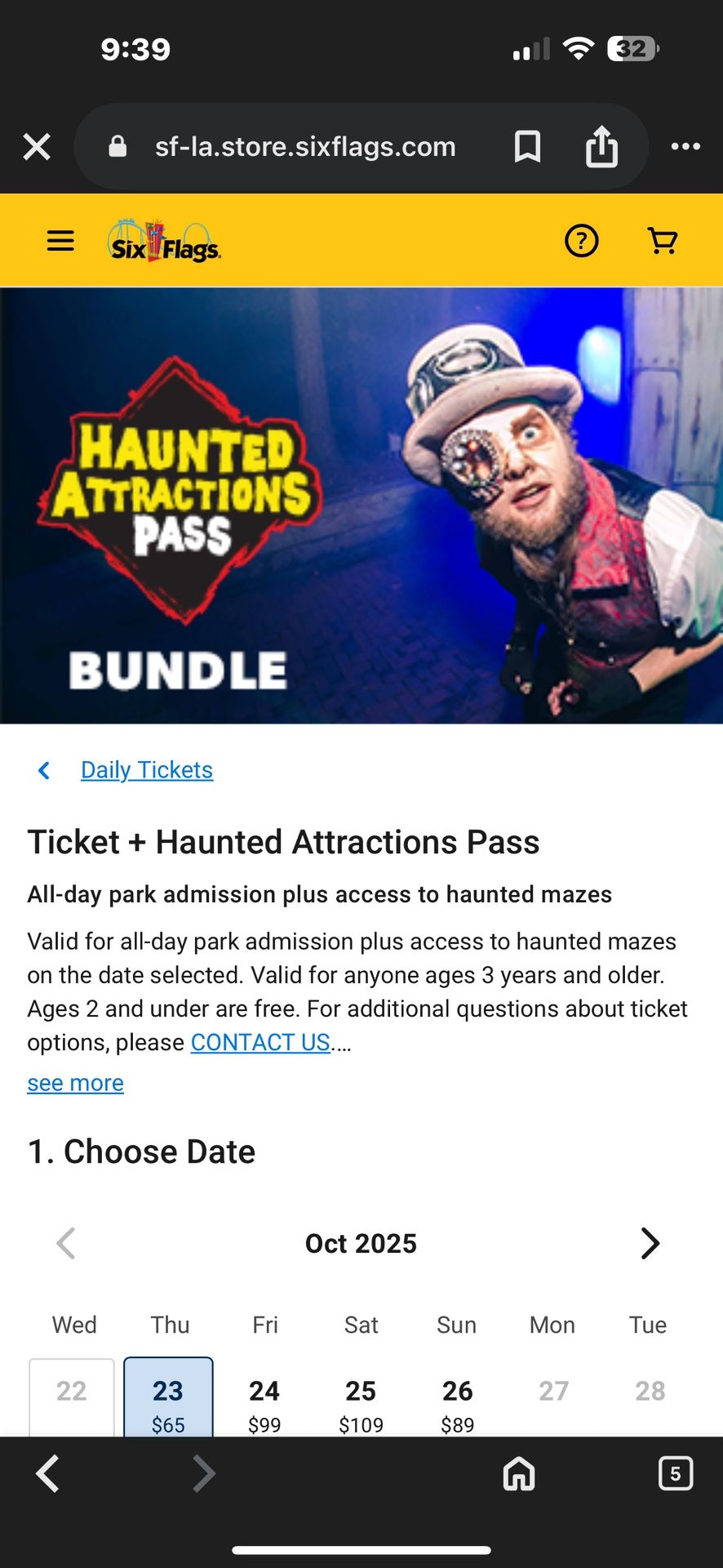Six Flags Bundle Tickets